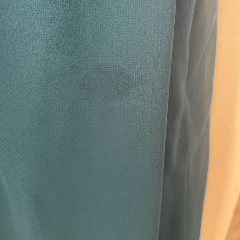 BCBGeneration Blue Jade Asymetrical Ruffle Dress Small - Picture 6 of 9